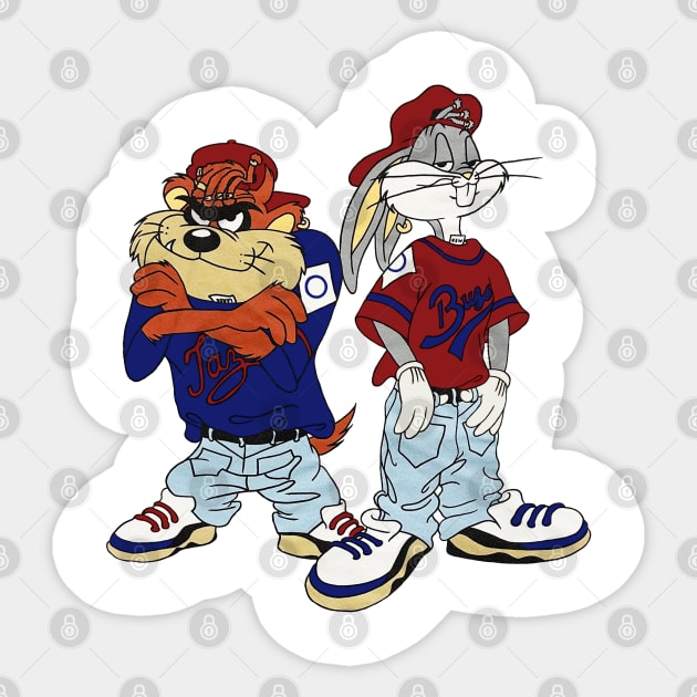 90s Rabbit Look Classic T-Shirt Sticker by nicklower